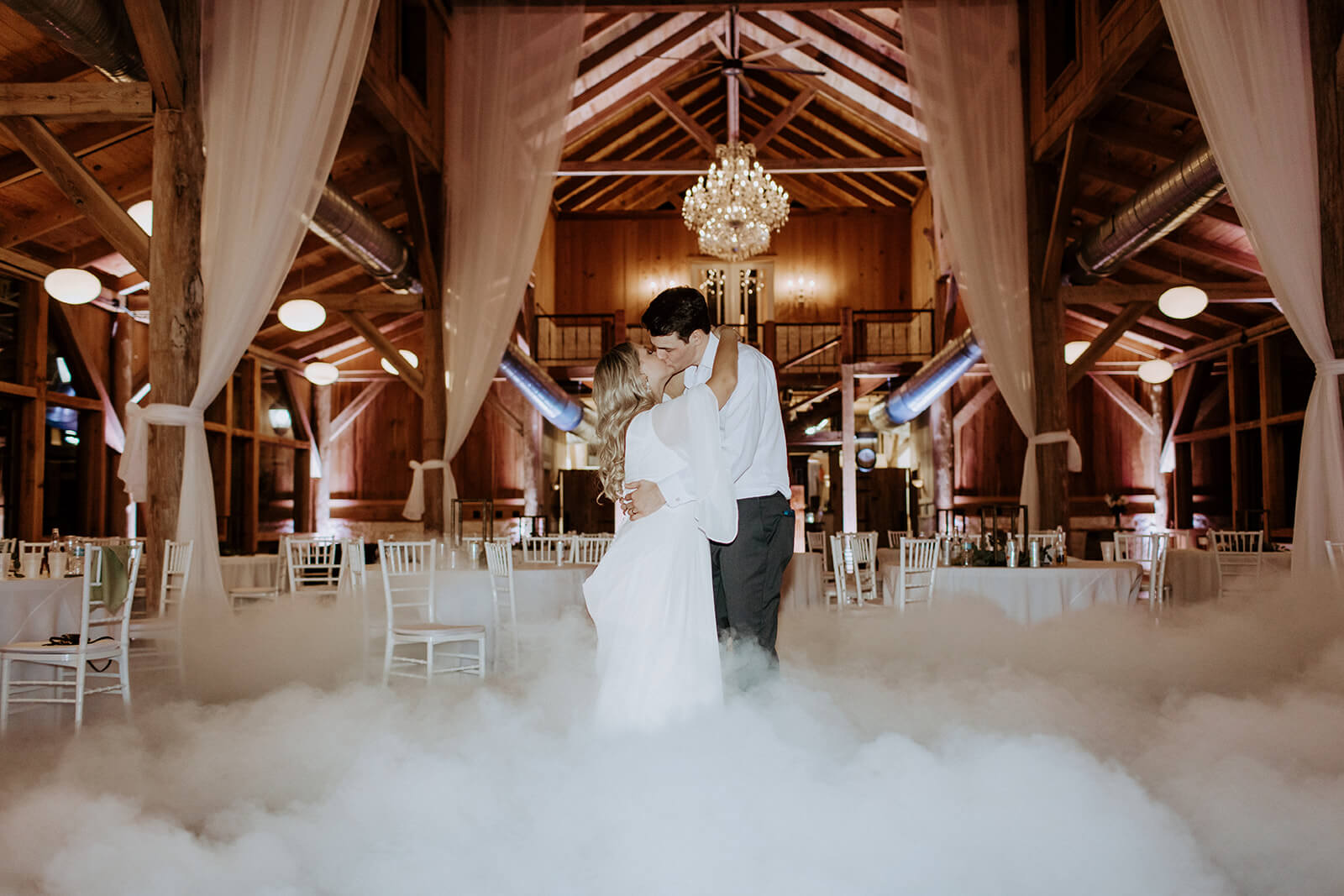 bride and groom dance at wedding reception, photo taken by shandi lynn photo