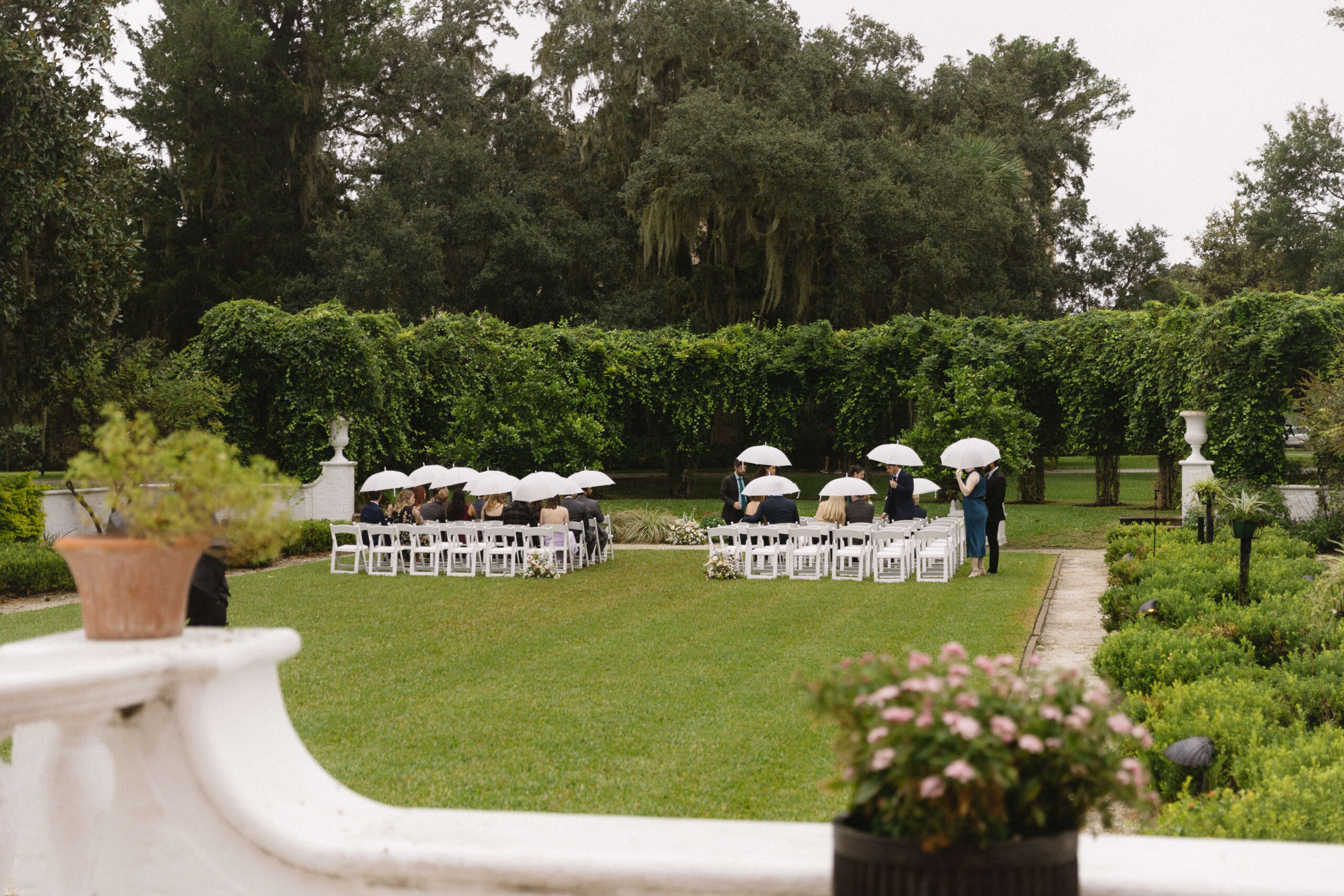ceremony site at crane cottage jekyll island
