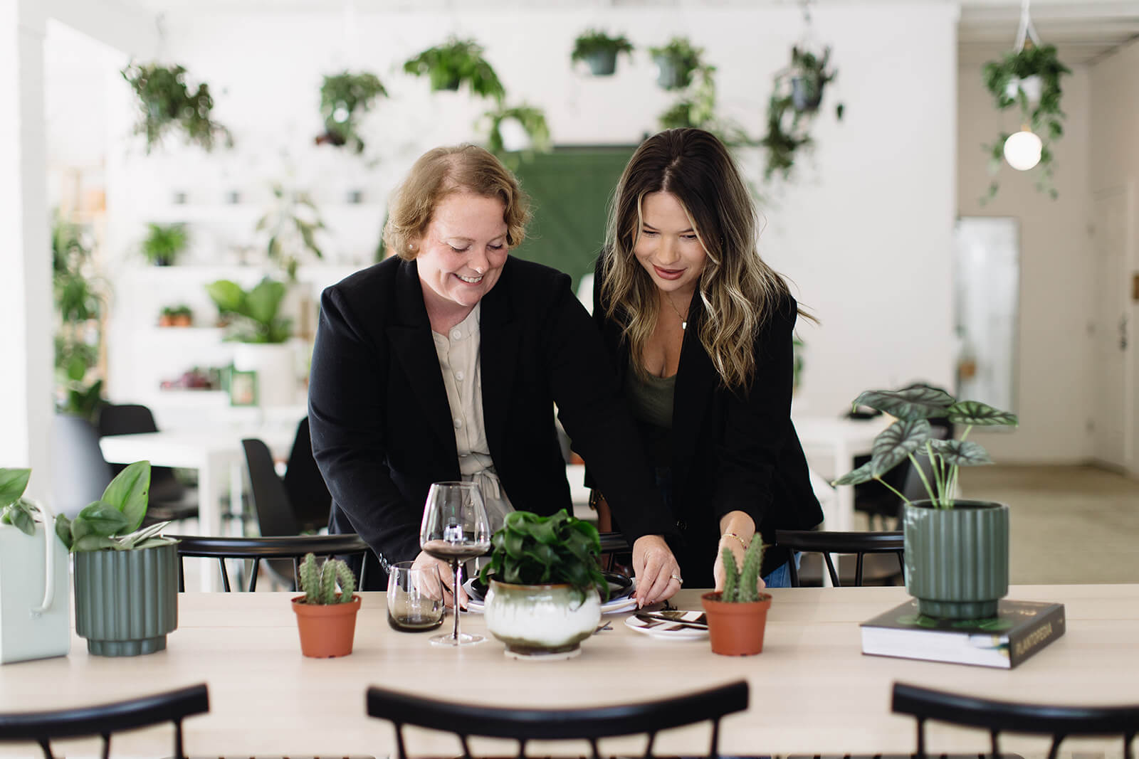 Vicki Blood and her assistant lead planner at Spruce
